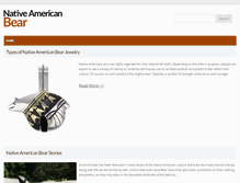 Tablet Screenshot of nativeamericanbear.com